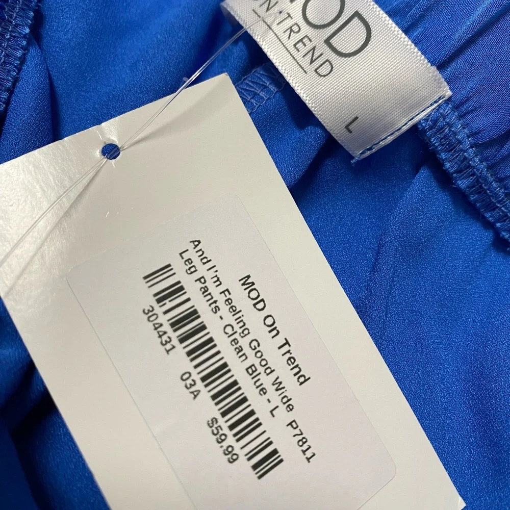 MOD ON TREND  And I'm Feeling Good Wide Leg Pants-Final Sale - Orchid / L - Picture 5 of 7